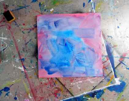 Erste Schritte/ first steps of a new painting