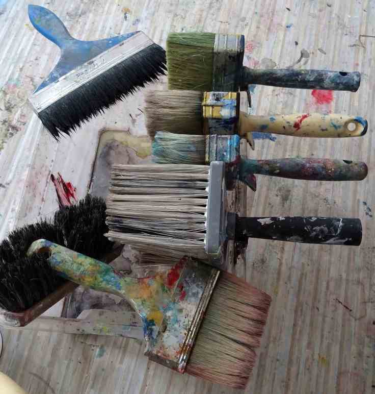 Meine Pinsel/ My brushes
