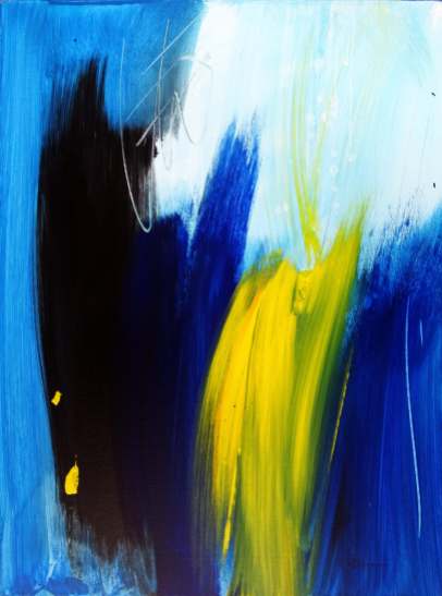 Little Blue Acrylic on canvas 30x 40 cm